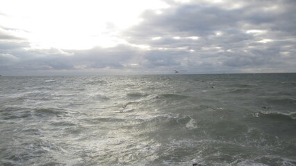 stormy sea and sky