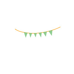 festive flag  vector ilustration