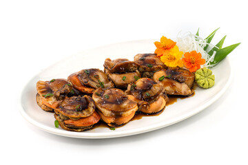 Japanese grilled Scallops with teriyaki sauce