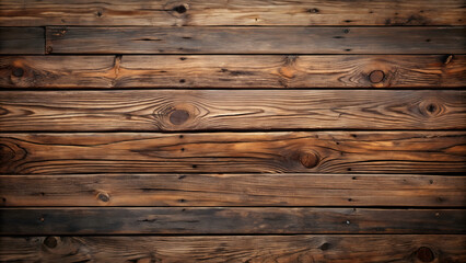 Obraz premium Old wooden background or texture. Natural wood planks with knots and nail holes