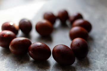 Red Easter eggs for Orthodox Easter, Orthodox traditions