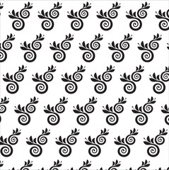 Creative new seamless pattern by shapes