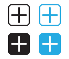 Plus Sign Icons Set