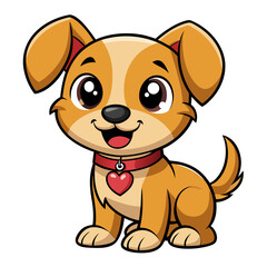 Cute Puppy Dog Vector