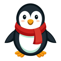 Winter Penguin Vector