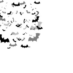 Naklejka premium Flying Bats Silhouette for Halloween Design. Vector Illustration
