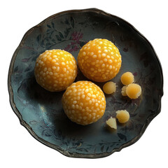 Bundi laddoo prepared in pure ghee is a popular sweet item in festivals