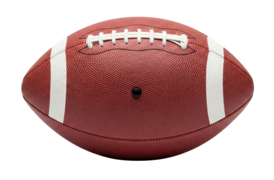 American football cutout isolated on transparent bg, png