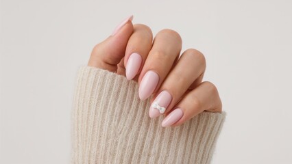 Decorated nails beauty salon women's beauty