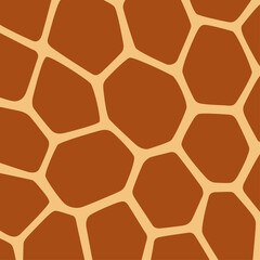 Obraz premium Abstract modern giraffe pattern. Wild animal hide artwork background, safari, zoo, vector illustration. Eps 10