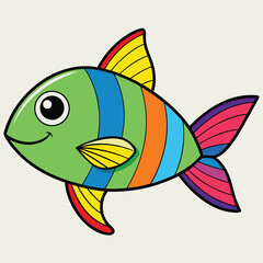 Fototapeta premium fish on a white background