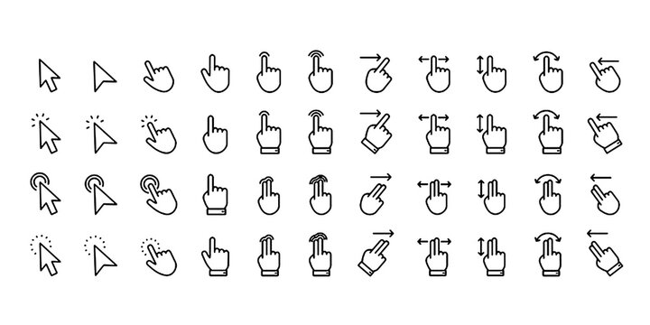 Click/tap icon set that allows you to edit lines
