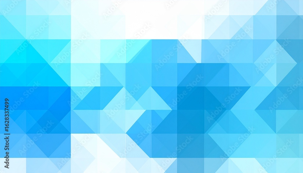 Aufkleber geometric abstract background with overlapping transparent blue and white triangles