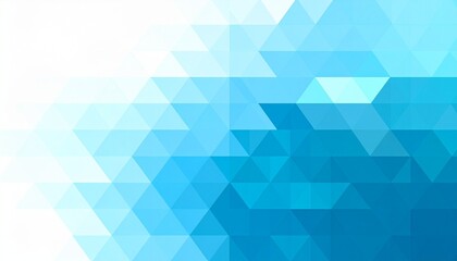 Geometric abstract background with overlapping transparent blue and white triangles