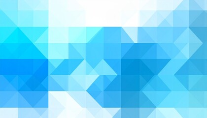 Geometric abstract background with overlapping transparent blue and white triangles
