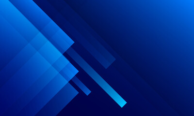 Abstract blue banner geometric background. Vector illustration