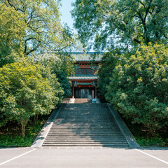 path in the Chinese garden in Nanjing