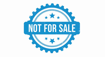 Obraz premium Not For Sale grunge stamp vector, a retro seal illustration