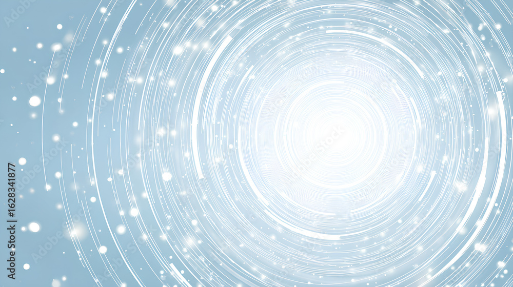 Aufkleber concentric elegant circle design element. white technology background with circuit wires on light sk