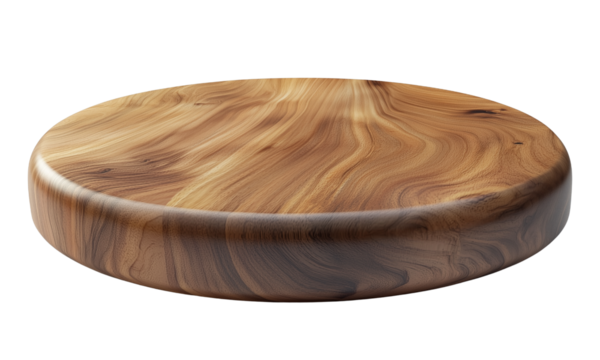 Natural wooden cutting board for culinary use in modern kitchen setting