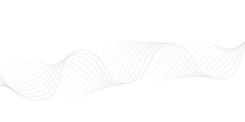 Fototapeta premium featuring wavy brown lines on a white creating modern and creative wavey smooth minimalist and elegant pattern design for wallpaper , banner background.