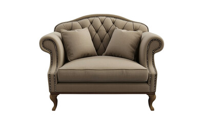 Elegant armchair design for cozy bedroom or kitchen spaces stylish furniture warm environment interior viewpoint