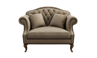 Elegant armchair design for cozy bedroom or kitchen spaces stylish furniture warm environment interior viewpoint