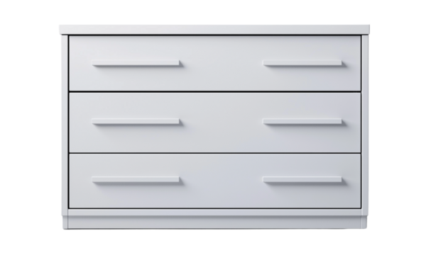 Modern white drawer dresser for bedroom decor stylish storage solution minimalist design indoor space