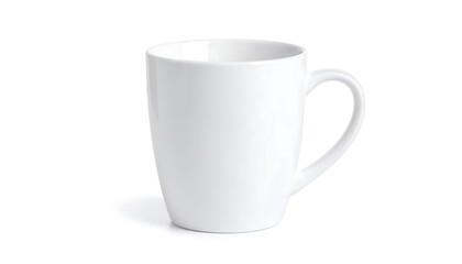 Obraz premium White ceramic mug, isolated