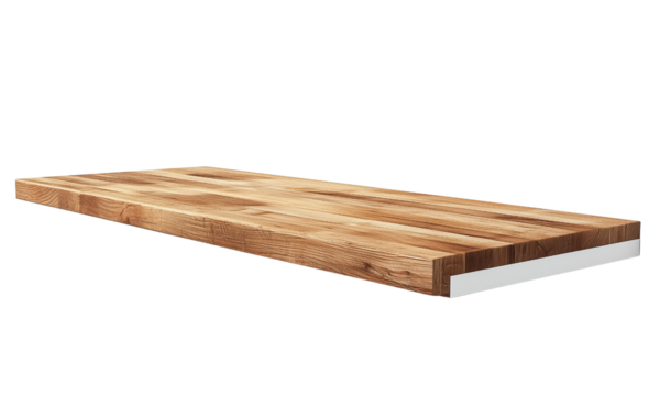 Wooden kitchen countertop design modern home product showcase bright environment top view minimalist aesthetic