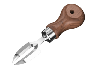 Grapefruit knife with wooden handle isolated on transparent background is a specialized utensil designed for easily separating citrus fruit segments