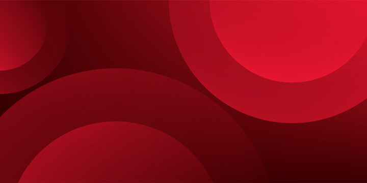 Abstract red background with circles.  Applicable for gift card, Poster on wall poster template, EPS 10