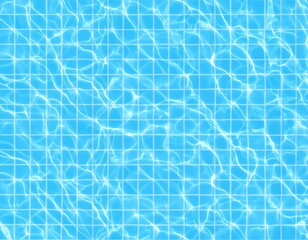 Obraz premium Sparkling blue pool tiles