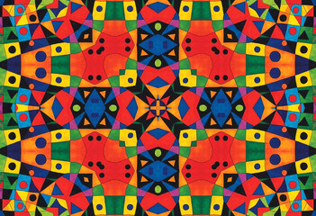 Bright colorful pattern, abstract background