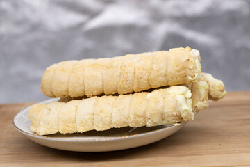 A variation of traditional French Toast. Homemade delights for brunch and morning cravings. Puff pastry stuffed with sausage and cheese