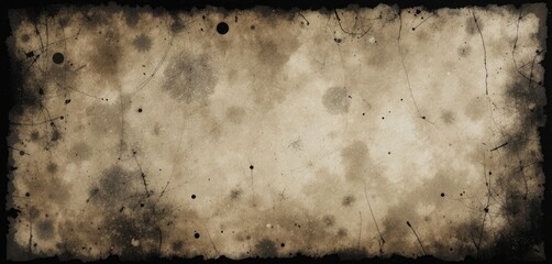Old photo overlay texture, grunge overlay effect with dust and scratches on black backdrop, and noisy grain dust texture for film or photos on black background