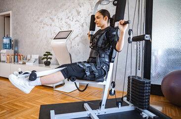 Full-body workout with electrical stimulation