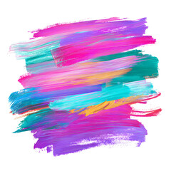 Abstract vibrant brushstrokes creating a colorful texture on a black background