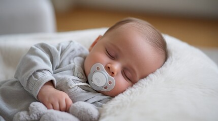 newborn baby girl sleeping