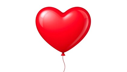 Heart-shaped red balloon