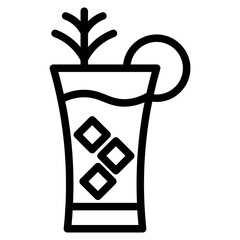 Gintonic icon vector illustration