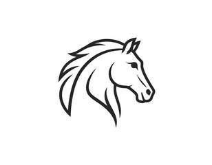 Horse head logo design