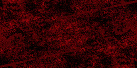 Abstract red grunge background with copy space. Dark red slate background toned classic color. old red color wall background texture. dirty rustic fire red texture.	