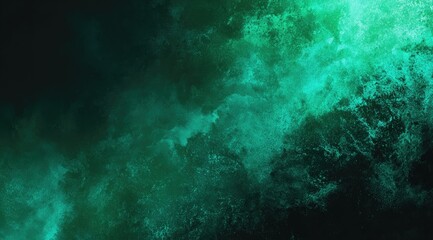 Obraz premium Abstract teal and dark green textures blend in a dynamic pattern