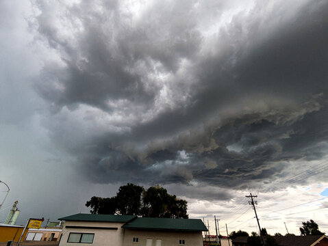 Shelf cloud in Southeast Colorado.