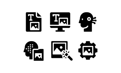 Artificial intelligence in graphic design: transformation and innovation icons