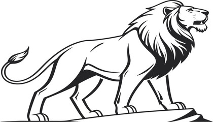 Fototapeta premium lion on remove background 