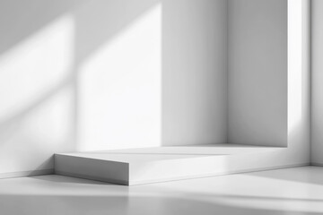 Whie Wall and Podium Scene