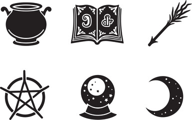 Mystical symbols spellcasting magic occult divination occultism