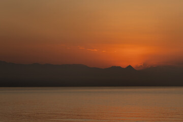 Sun Rising Over the Mediterranean &ndash; Benalm&aacute;dena, Spain